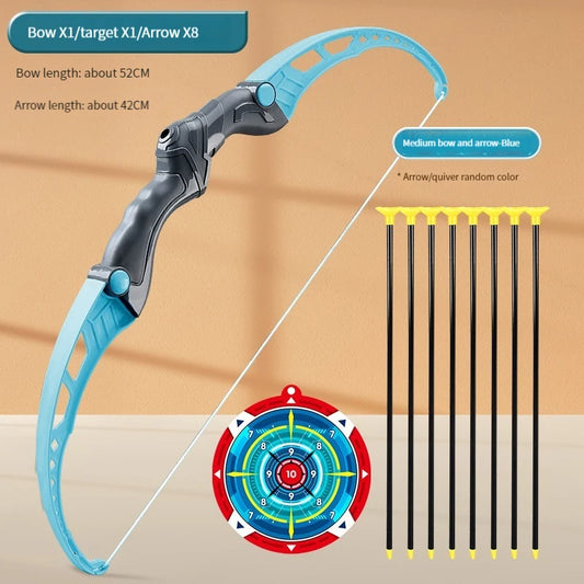 Children's 52cm Bow and Arrow Set for Archery Practice - Outdoor Shooting Toy with Target, Ideal Gift for Boys