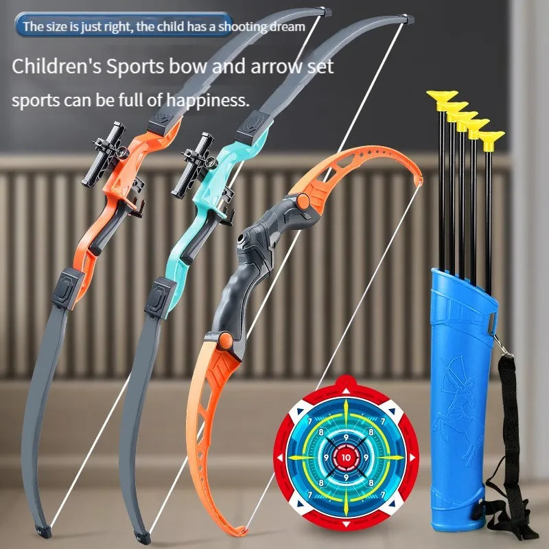 Children's 52cm Bow and Arrow Set for Archery Practice - Outdoor Shooting Toy with Target, Ideal Gift for Boys