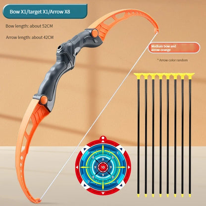 Children's 52cm Bow and Arrow Set for Archery Practice - Outdoor Shooting Toy with Target, Ideal Gift for Boys